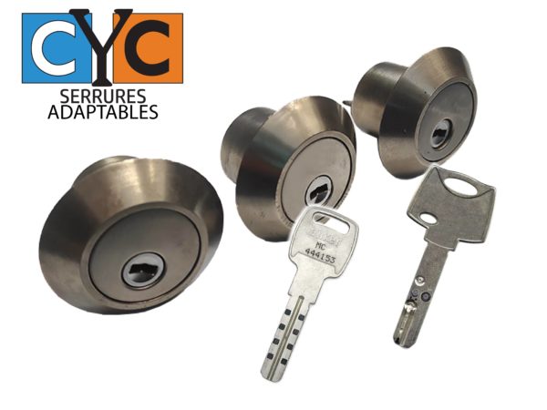Cylindre adaptable pour serrure Anker Monobloc. 3 Cylindres