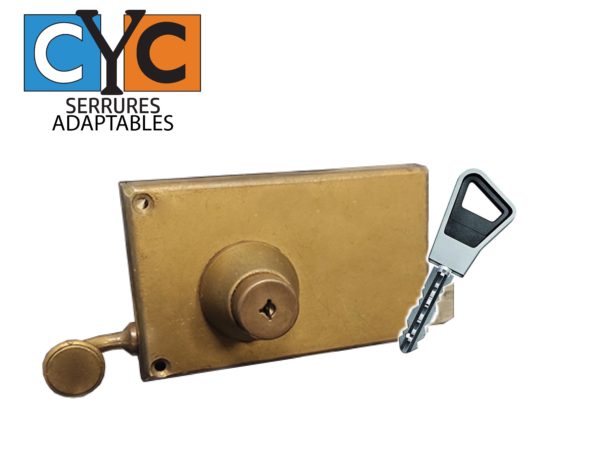 Cylindre adaptable C/50 Ø34 pour serrure BRICARD REMPART Débrayable
