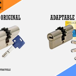 Cylindre adaptable 30×30 10 dents MUL-T-LOCK / RB / MT5 – CYC Serrures