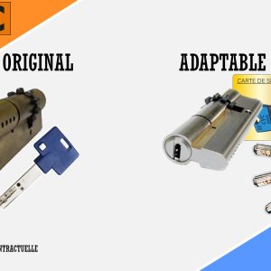 Cylindre adaptable 30×60 MUL-T-LOCK / RB / MT5 – CYC Serrures