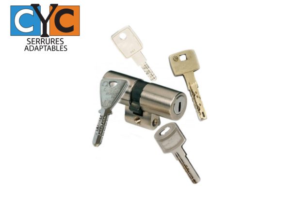 Cylindre Adaptable 30x30 pour Serrure JPM KESO profil SUISSE