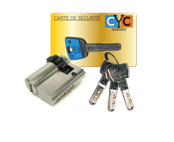Cylindre adaptable pour serrure SECURYSTAR 30x10 10 DENTS